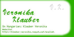 veronika klauber business card